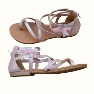 Pink Shimmery Pink Gladiator Sandals EDL Presents Girl Pop Sz 5